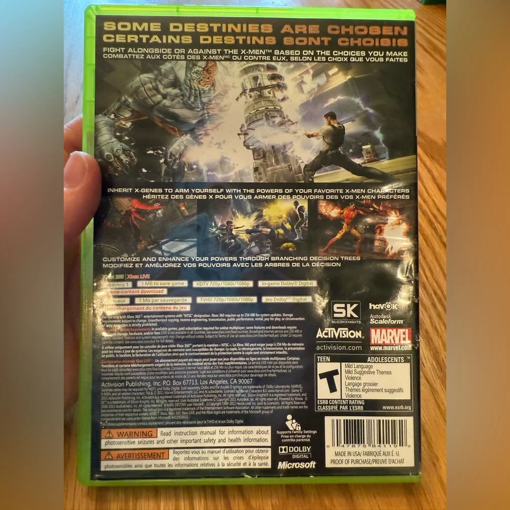 X-Men Destiny for Xbox 360